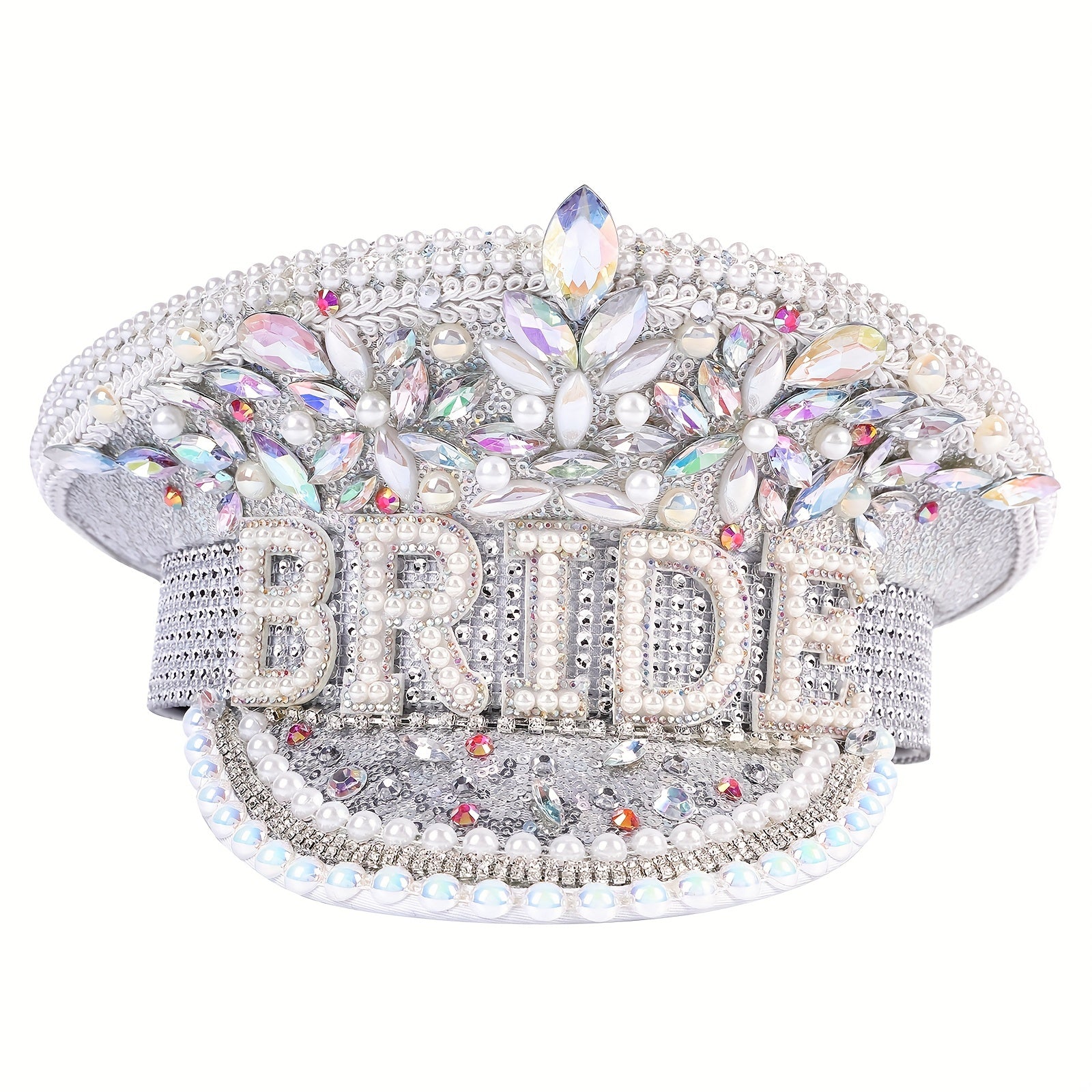 Glitter Rhinestone Bride Hat for Bachelorette Party