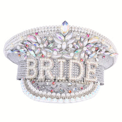 Glitter Rhinestone Bride Hat for Bachelorette Party