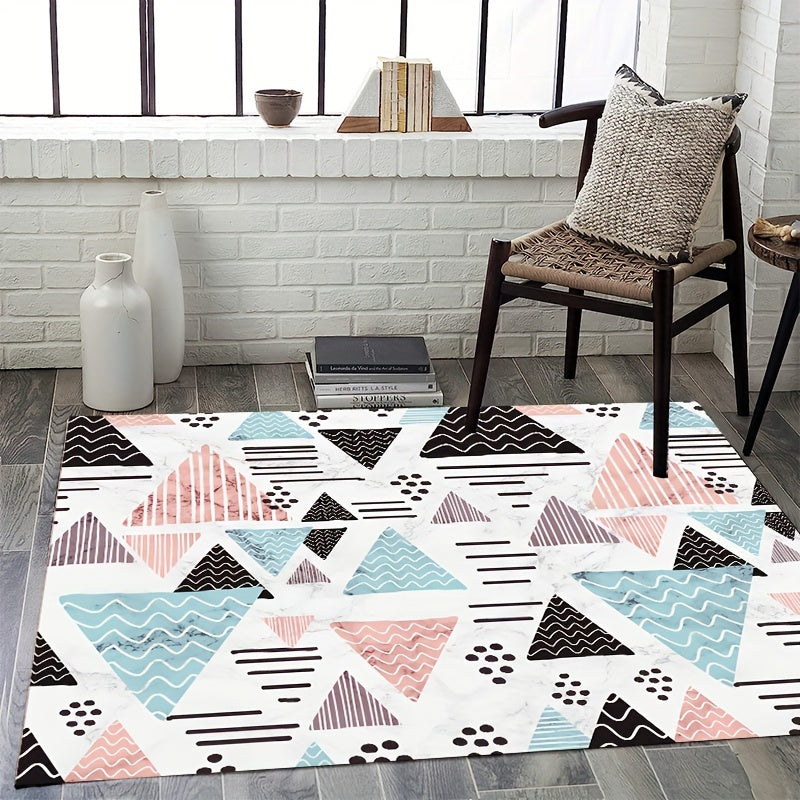 Modern Area Rug For Living Room Non Slip Floor Mat Soft Comfort Carpet