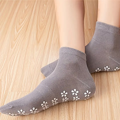 4 Pairs Women's Non Slip Yoga Socks Breathable Dance Training Socks