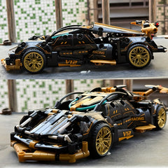 1330pcs Car Model Building Blocks Set ABS Plastic Toy