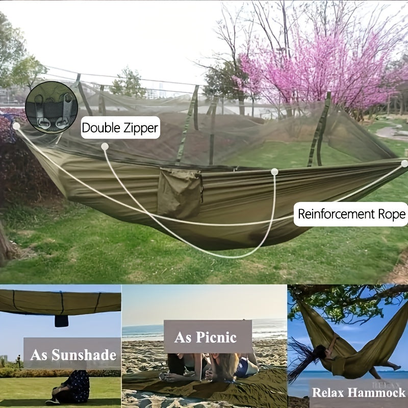 Portable Hammock with Mosquito Net for 2 People