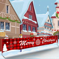 Christmas Banner Indoor/Outdoor Party Decoration Supplies