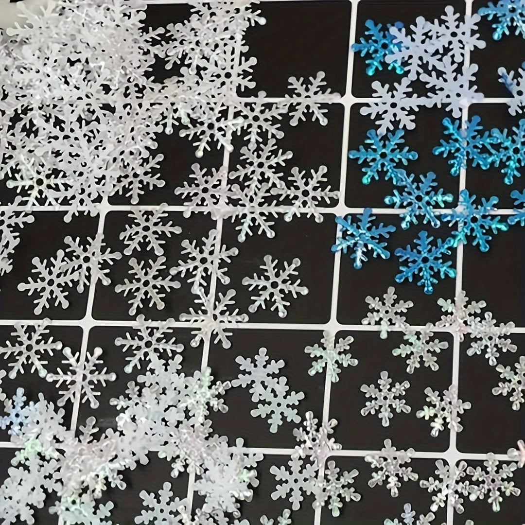 400pcs Snow Confetti Christmas Decorations Winter Confetti Snow Party Set