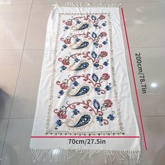 National Style Cashmere Scarf Embroidered Warm Sunproof Thicken Shawl