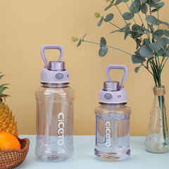 800ml 1300ml Leakproof Straw Water Bottle Portable Water Cup Handle