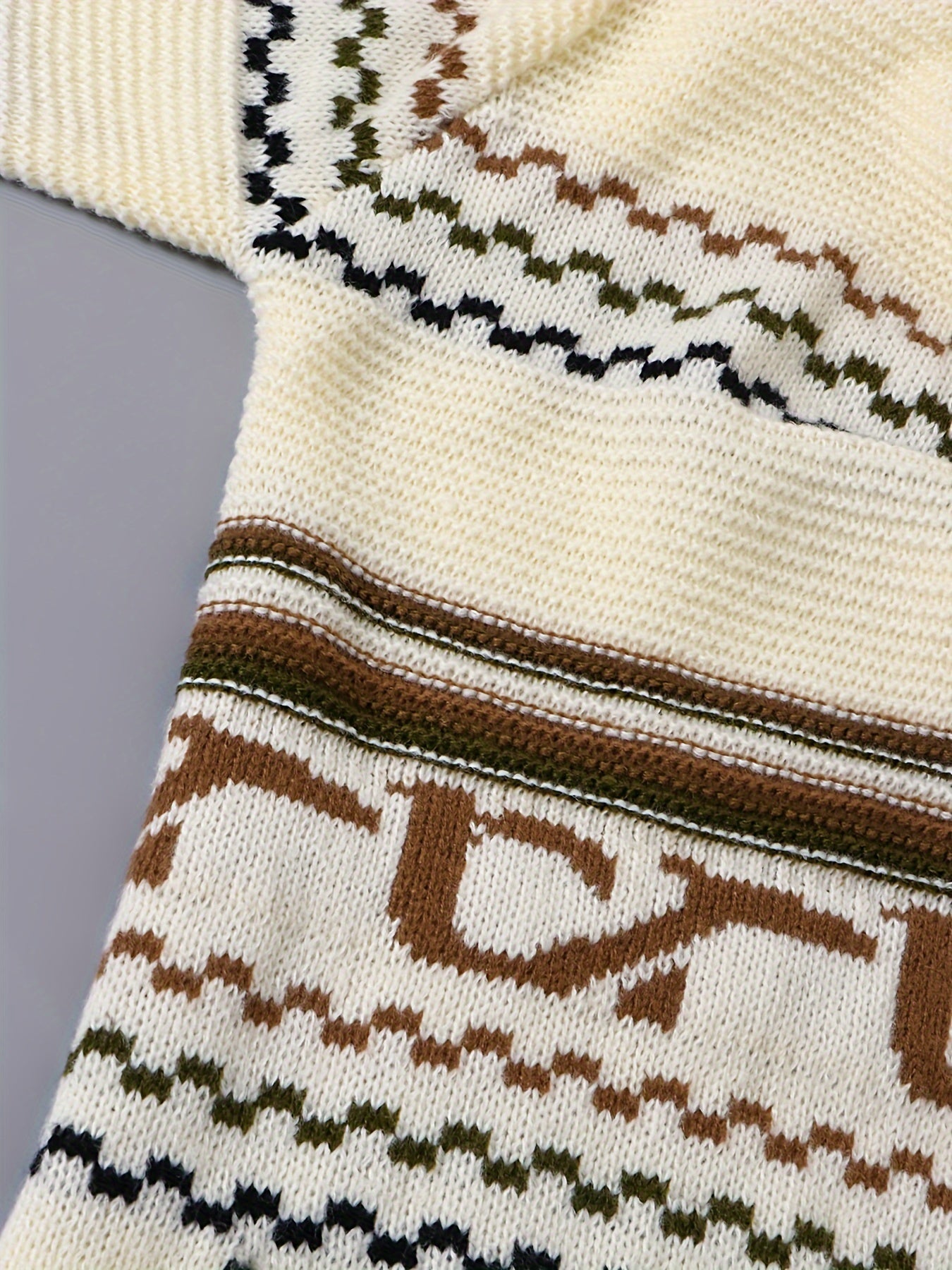 Geometric Print Hooded Drawstring Cardigan