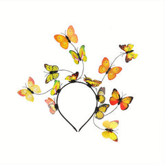 Butterfly Fascinator Headband Tea Party Halloween Costume Hair Accessories