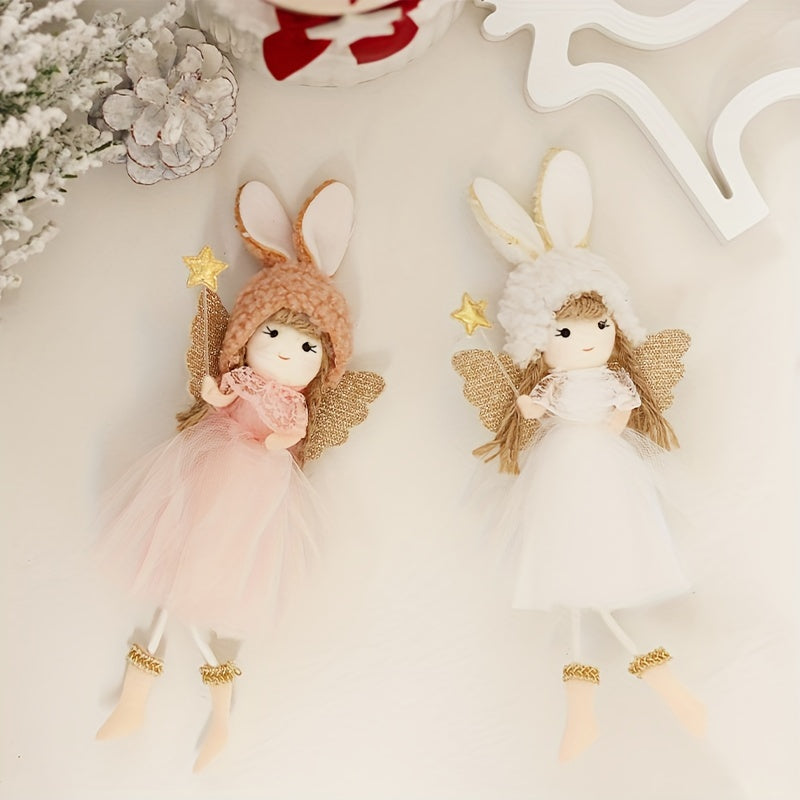 Christmas Wind Angel Girl Doll Tree Pendant
