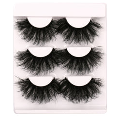 3 Pairs Cat Eye Fluffy Faux Mink Lashes