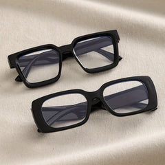 Clear Lens Glasses Rectangle Frame Eyeglasses Anti Light Eyewear