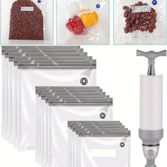 1 Pump And 15pcs Bags Vacuum Food Bags Sous Vide Cooking