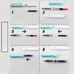 18-Pc Calligraphy Set for Adults, Beginners Gift, Ink Bag, Retro Replacement