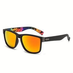 Men's Square Frame Polarized Sunglasses For Fishing Cycling