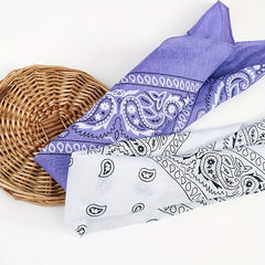 Cashew Flower Square Scarf Hiphop Hairband Bandana