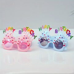 2pcs Girl's Birthday Glasses Children's Party Funny Accessories