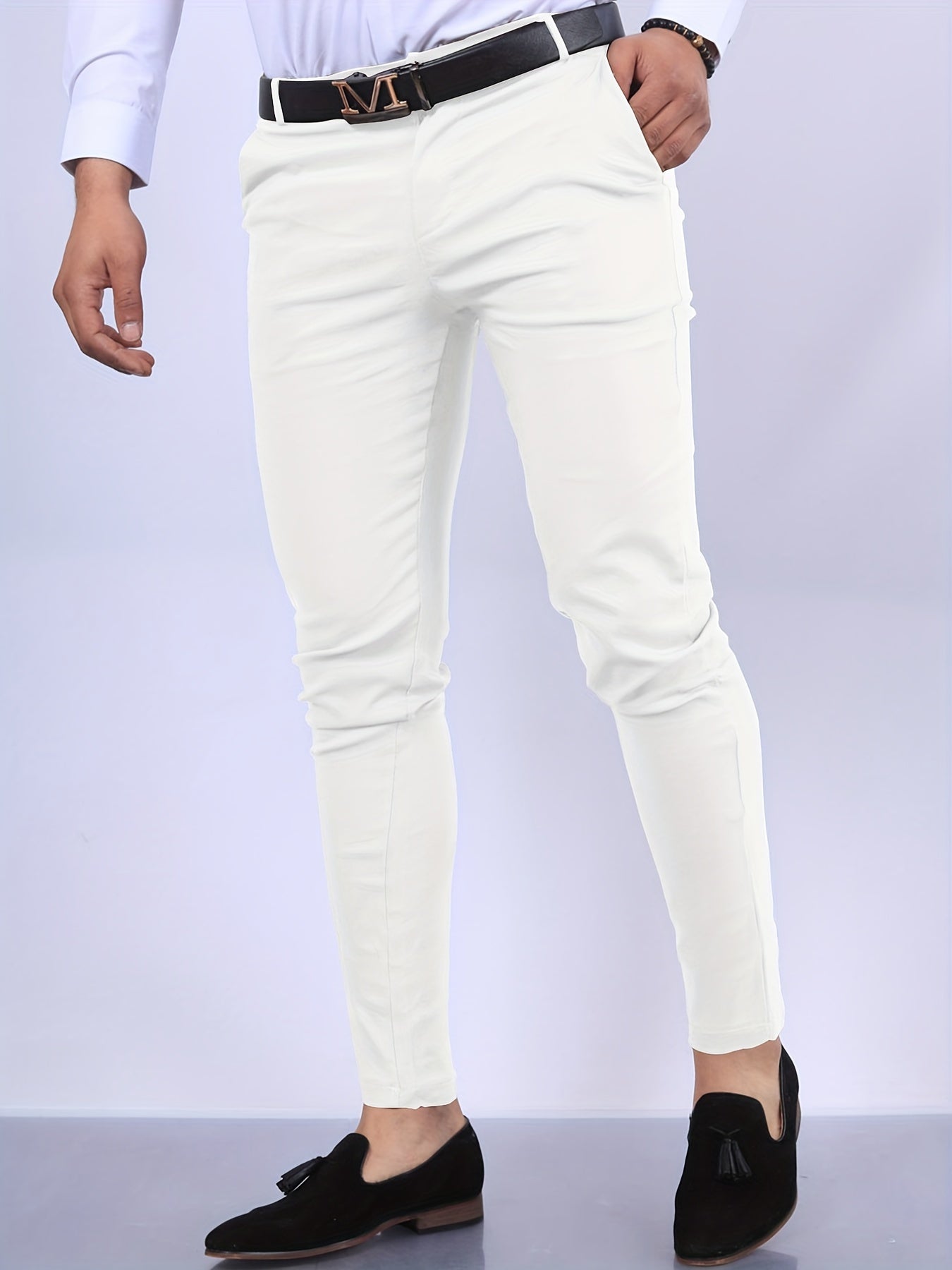 Men's Vintage Style Slim Fit Slacks
