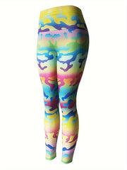 Leopard Print High Waist Tummy Control Fitness Pants
