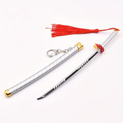 Demon Slayer Spring Swords Cosplay Anime Sword Key Chain Fans Gift