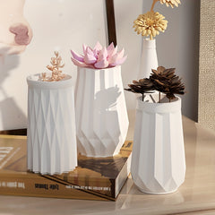 DIY Faceted Vase Silicone Mold Geometric Origami Vase Pen Holder