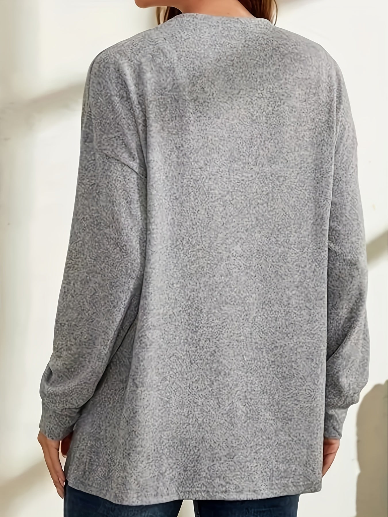 Solid Open Front Cardigan with Pockets for Women