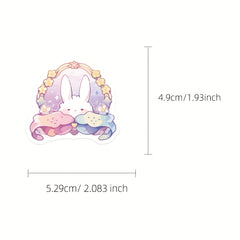 50pcs Rainbow Rabbit Stickers Laptop Mobile Phone DIY Decoration