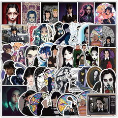 50pcs American TV Series Doodle Stickers Waterproof Stationery Stickers