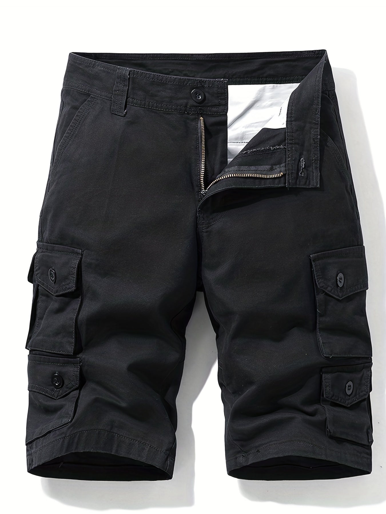 Men's Cotton Cargo Shorts for Summer Outdoor Activities