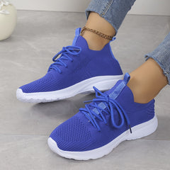 Women's Lace up Breathable Athletic Running Shoes Lightweight Sneakers