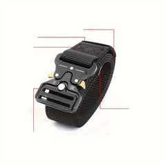 Quick Release Buckle Canvas Belt Outdoor Men's Military Training Belt