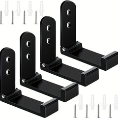 4 Sets Heavy Duty Storage Hooks Metal Wall Mount Hangers For Bows