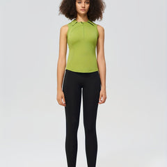Women's Quick Dry Front Zipper Tight T-shirt