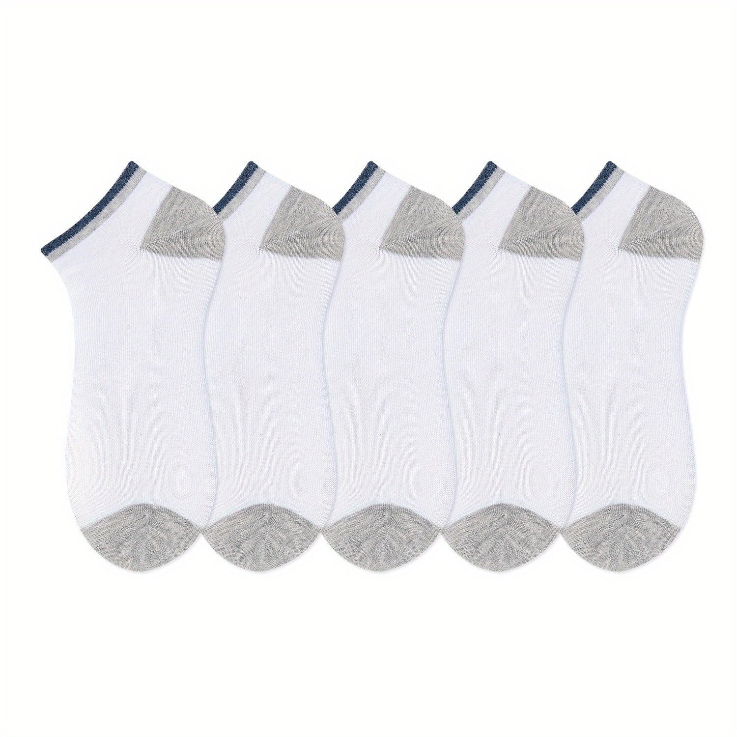 5 Pairs Striped Ankle Socks Women's Sports Stockings