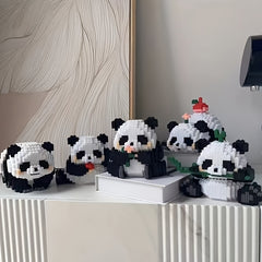 1128pcs Panda Building Block Set Chinese National Treasure DIY Construction Kit
