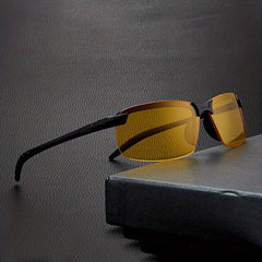 Y2K Rimless Wrap Sunglasses UV400 Outdoor Glasses with Box