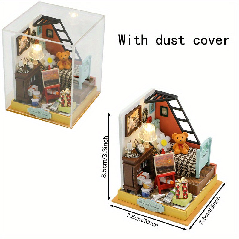 DIY Dollhouse Mini Kit With Furniture Creative Room Mini Dollhouse Toy