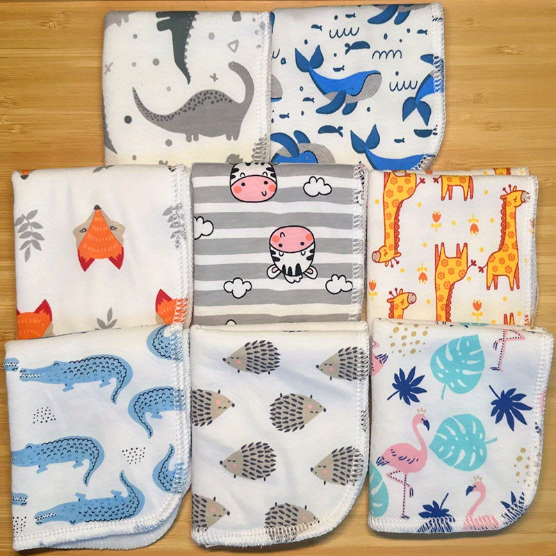 8Pack Multipurpose 2 layer Handkerchief Face Towel Washcloths