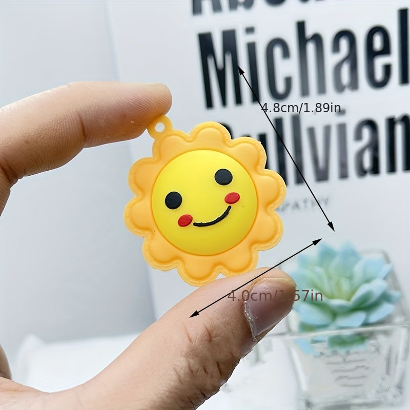 Cartoon Star Sun Moon Rainbow Keychain Pendant Decoration