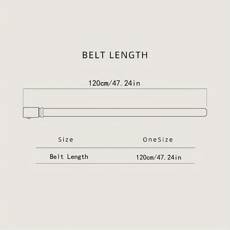 Men's Leather Buckle Belt for Casual Clothing