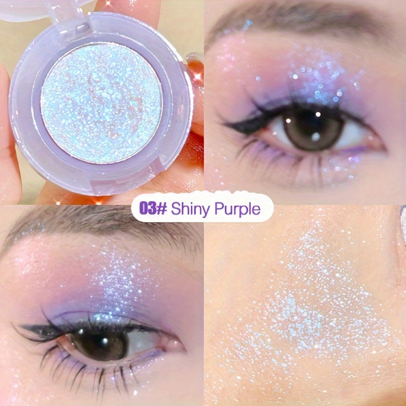 Waterproof Pearly Glitter Eyeshadow Powder for Bright Eyes