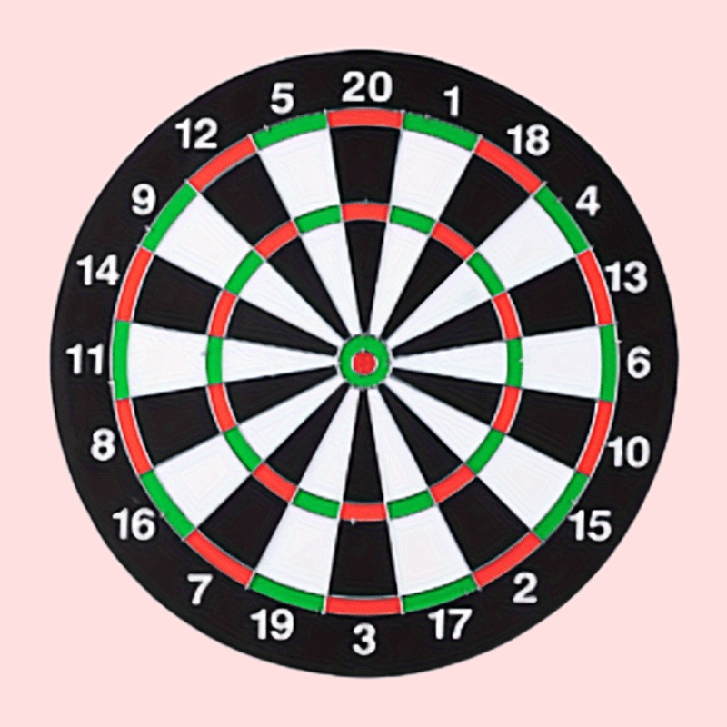 Double Sided Flocking Dart Board Indoor Entertainment Toy