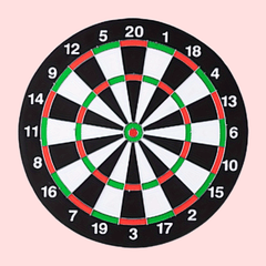 Double Sided Flocking Dart Board Indoor Entertainment Toy
