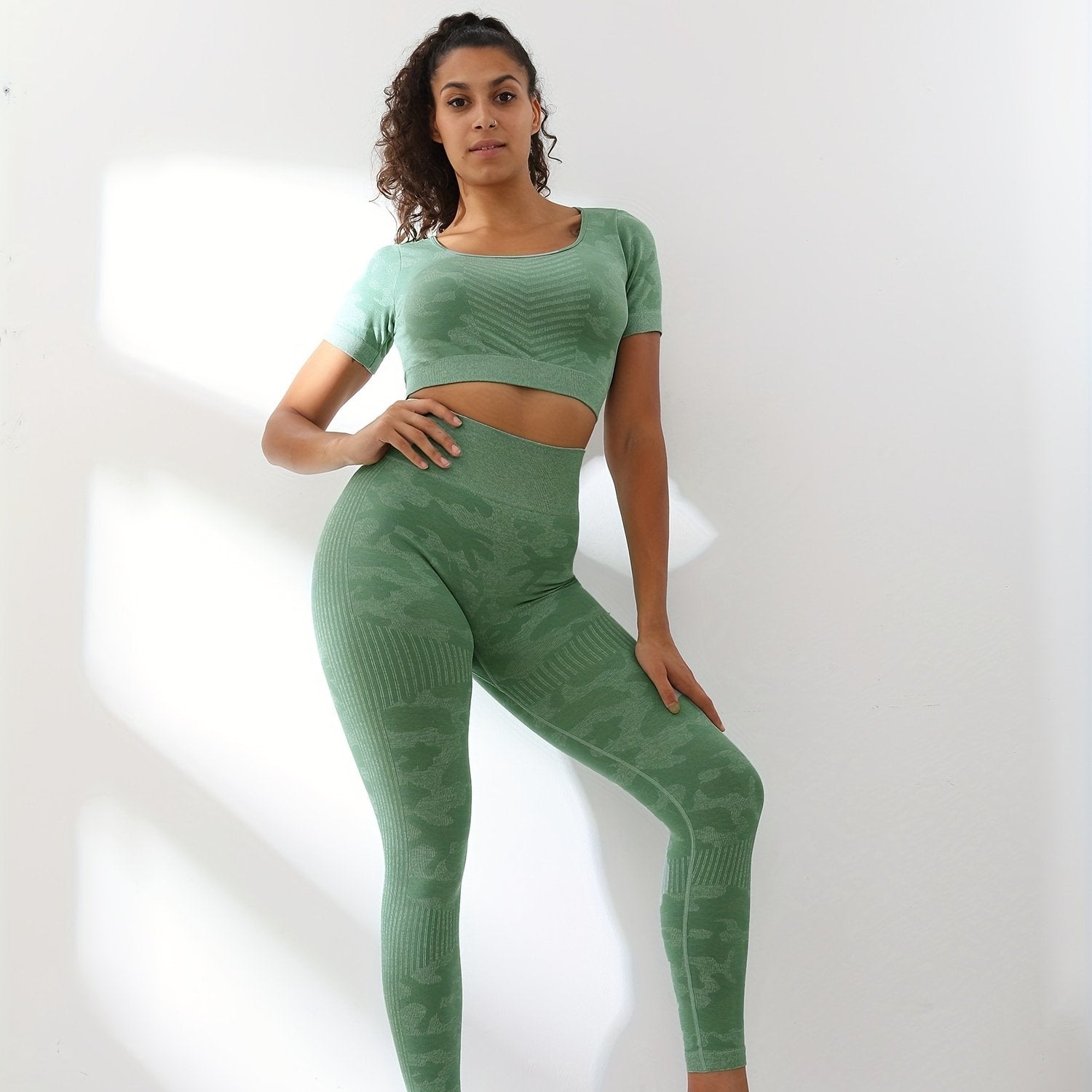 Camouflage Moisture Wicking Yoga Tight Pants for Women
