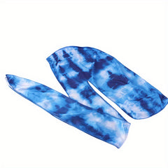 Tie Dyed Thick Silky Durag Floral Print Wave Cap
