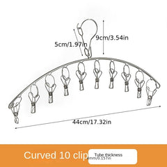 Stainless Steel Socks Drying Clip Hook for Windproof Drying