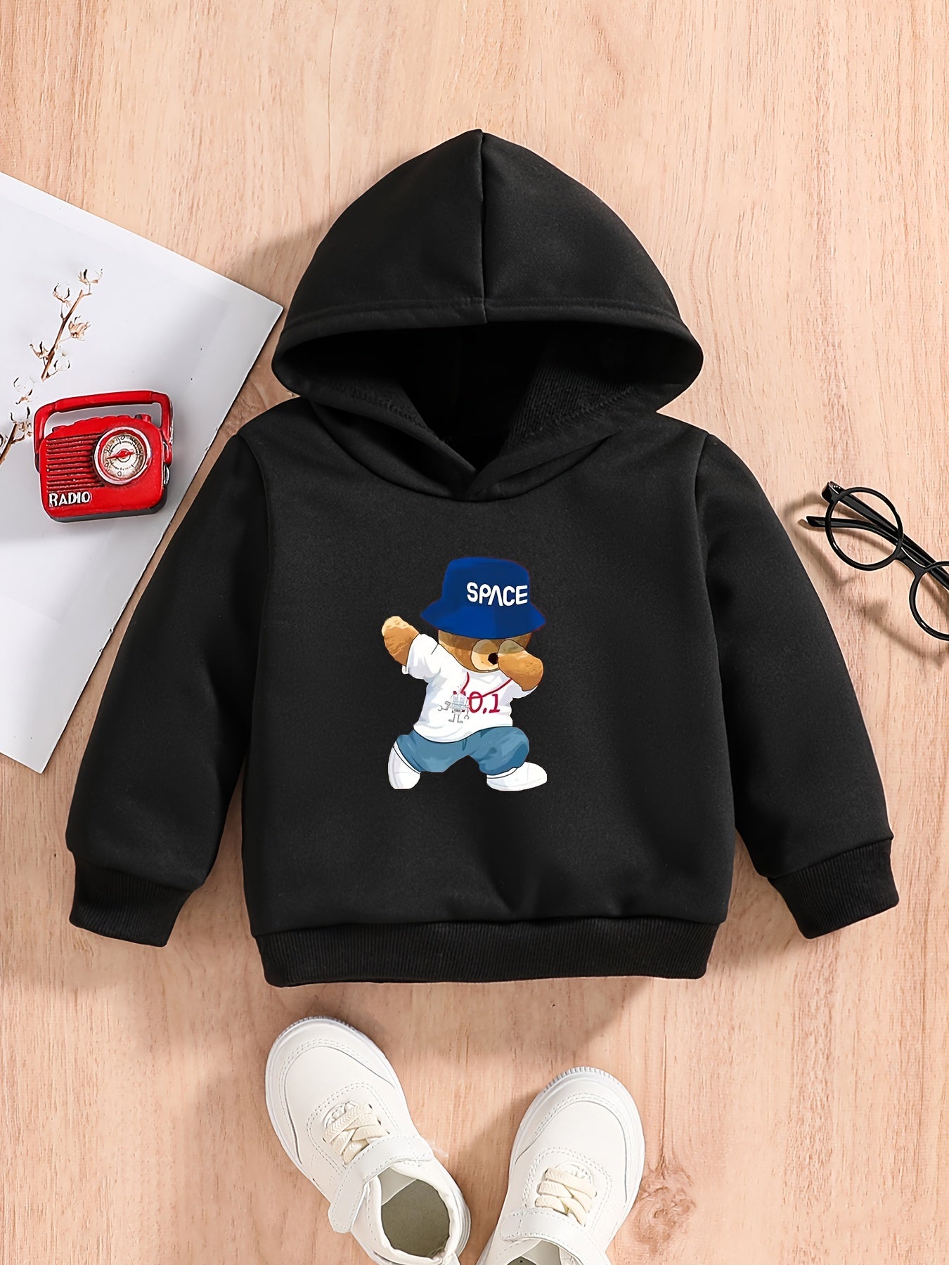Bear Series Print Boys Sweatshirt Hoodie