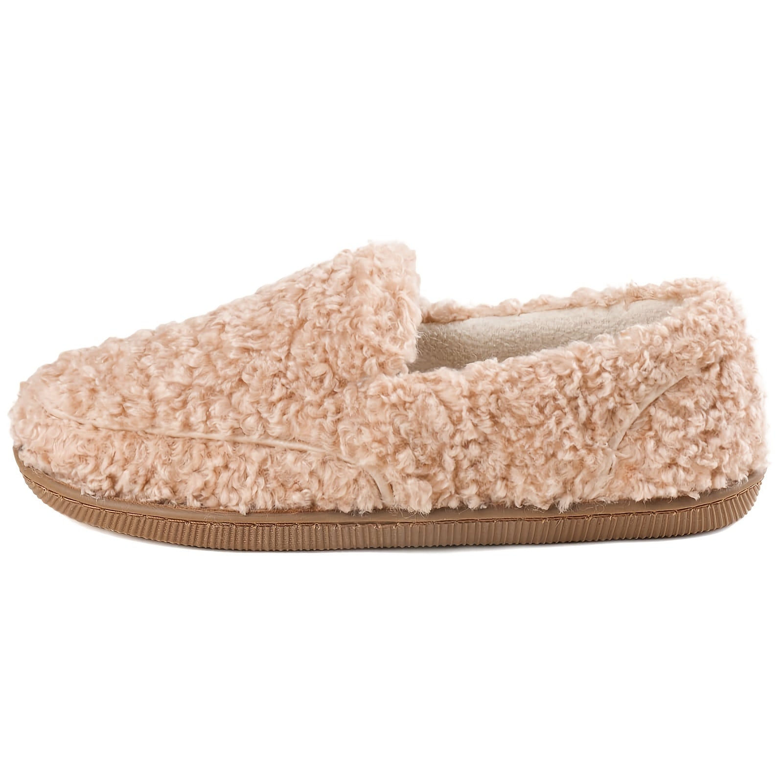 Women's Fleece Lined Indoor Outdoor Slippers Solid Comfort Warm Shoes