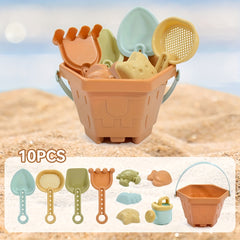 Kids Beach Sand Play Set with Shovels and Buckets - Outdoor Water Toys
