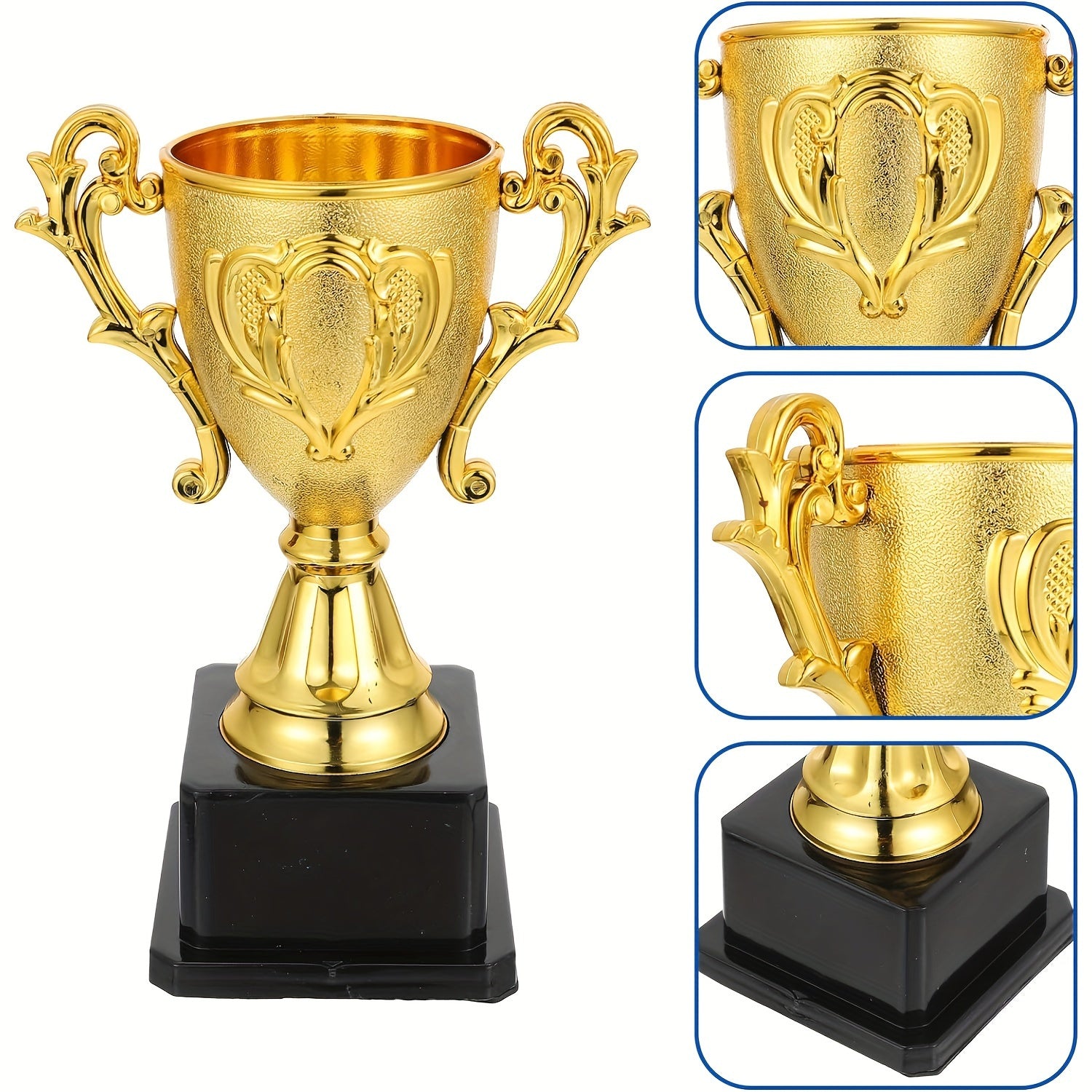 Plastic Golden Trophy for Games and Parties