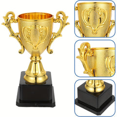 Plastic Golden Trophy for Games and Parties